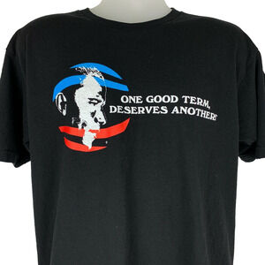 President Barack Obama T Shirt 2012 Re-Election Political USA Black Mens L Large